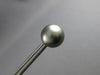 ESTATE LARGE AAA TAHITIAN PEARL 14KT WHITE GOLD 3D 13MM CLASSIC STUD EARRINGS