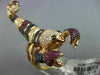 EXTRA LARGE 2.33CT DIAMOND & AAA MULTI GEM 18KT ROSE GOLD LOBSTER SCORPION RING