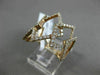 ESTATE MASSIVE .95CT DIAMOND 18KT ROSE GOLD 3D DIAMOND SHAPE SEMI ETERNITY RING
