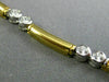ESTATE 1.40CT DIAMOND 18KT WHITE & YELLOW GOLD ETOILE BEZEL BY THE YARD NECKLACE