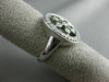 ESTATE LARGE .51CT DIAMOND 14KT WHITE GOLD 3D ETOILE LOVE SNOWFLAKE LOVE RING