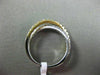 ESTATE .74CT DIAMOND 18KT WHITE & YELLOW GOLD CLASSIC SEMI ETERNITY X LOVE RING