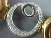 ESTATE EXTRA LARGE 1.10CT DIAMOND 18KT WHITE & ROSE GOLD CIRCULAR SWIRL BRACELET