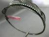 ESTATE 1.25CT DIAMOND 14KT BLACK GOLD 3D MULTI LEAF HANDCRAFTED BANGLE BRACELET