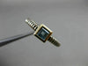 ESTATE .50CT AAA BLUE TOPAZ 925 SILVER & 14KT GOLD SQUARE SOLITAIRE RING #22033