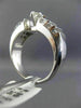 ESTATE WIDE 1.35CT MARQUISE & BAGUETTE DIAMOND 14K WHITE GOLD 3D ENGAGEMENT RING