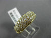 ESTATE 1.53CT DIAMOND 18KT YELLOW GOLD 3D SEMI ETERNITY WEDDING ANNIVERSARY RING