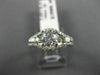 GIA CERTIFIED 1.25CT ROUND & BAGUETTE DIAMOND 14K WHITE GOLD 3D ENGAGEMENT RING