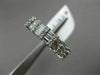ESTATE 1.13CT ROUND & BAGUETTE DIAMOND 18KT WHITE GOLD WEDDING ANNIVERSARY RING