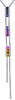 1.35CT DIAMOND & AAA MULTI COLOR SAPPHIRE 14K WHITE GOLD 3D LARIAT LOVE NECKLACE