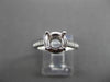 ESTATE .35CT DIAMOND 14K WHITE GOLD 3D FILIGREE SEMI MOUNT ENGAGEMENT RING #1568