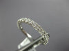 ESTATE .52CT DIAMOND 18KT WHITE GOLD 3D 2MM ROUND 3/4 ETERNITY ANNIVERSARY RING