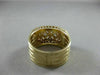 ANTIQUE WIDE 1.20CT DIAMOND 14KT YELLOW GOLD 3D X LOVE ANNIVERSARY RING #20381