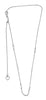 ESTATE .10CT DIAMOND 18K WHITE GOLD & BLACK RHODIUM DIAMOND BY THE YARD NECKLACE