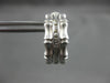 ESTATE .10CT ROUND DIAMOND 14KT WHITE GOLD BAMBOO DESIGN CLIP ON EARRINGS #21694