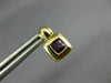 ESTATE .80CT AAA AMETHYST 14KT YELLOW GOLD 3D CLASSIC SQUARE STUD EARRINGS