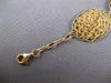ESTATE LARGE .18CT DIAMOND 14K YELLOW GOLD 3D WOVEN MULTI LINK OVAL FUN BRACELET