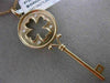 ESTATE LARGE .09CT DIAMOND 14KT ROSE GOLD KEY TO YOUR HEART FLOATING PENDANT