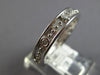 .12CT DIAMOND 14KT WHITE GOLD FILIGREE BEADED ETERNITY WEDDING ANNIVERSARY RING