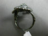 ESTATE LARGE .76CT DIAMOND AAA RUBY 18KT BLACK GOLD HANDCRAFTED HAPPY FROG RING