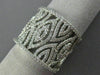 ESTATE LARGE 1.18CT DIAMOND 14KT WHITE GOLD 3D MULTI LEAF OPEN FILIGREE FUN RING