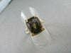 ESTATE WIDE 6.92TCW AAA SMOKY TOPAZ & DIAMOND 14KT YELLOW GOLD RING