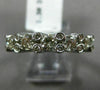 ESTATE 1.30CT DIAMOND 14KT WHITE GOLD 3D 5 STONE ETOILE WEDDING ANNIVERSARY RING