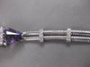 ANTIQUE 4.40CTW OLD MINE DIAMOND AMETHYST PLATINUM SMITH PATTERSON WATCH #2573