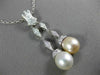 ESTATE .75CT DIAMOND & AAA SOUTH SEA PEARL 14KT WHITE GOLD LARIAT PENDANT #22110