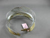 ESTATE WIDE .70CT DIAMOND 14KT WHITE & YELLOW GOLD 3D MULTI WAVE BANGLE BRACELET