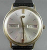ANTIQUE 18KT GOLD ROUND FACE Jules Jurgensen AUTOMATIC DATE MEN'S WATCH #21640