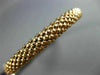 ESTATE .24CT DIAMOND 14K ROSE GOLD 3D RECTANGULAR WOVEN FLEXIBLE BANGLE BRACELET