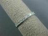 ESTATE .63CT DIAMOND 14K WHITE GOLD 3D CLASSIC ETERNITY WEDDING ANNIVERSARY RING