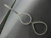 ESTATE LARGE .90CT DIAMOND 18KT WHITE GOLD 3D GRADUATING PEAR HANGING EARRINGS