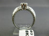 ANTIQUE .52CT OLD MINE DIAMOND 18KT WHITE GOLD 3D FILIGREE ENGAGEMENT RING #9318