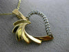 ESTATE .15CT DIAMOND 14KT WHITE & YELLOW GOLD CLASSIC OPEN HEART PENDANT #20162