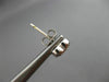 ANTIQUE .24CT DIAMOND 14KT WHITE GOLD 3D CLASSIC PAVE HEART STUD EARRINGS #9945
