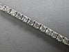 7.34CT SALT & PEPPER DIAMOND 14KT WHITE GOLD 3D ROUND ETERNITY TENNIS BRACELET