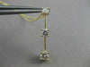 ESTATE .67CT DIAMOND 14K GOLD PAST PRESENT FUTURE 3 STONE PENDANT 16" VVS #13089