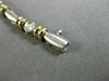 ANTIQUE 1.0CT DIAMOND 14K WHITE & YELLOW GOLD 3D BEZEL LINK LINE BRACELET #18640