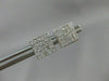 ESTATE 1.12CT DIAMOND SQUARE PRINCESS 14KT WHITE GOLD SCREW BACK EARRINGS #15743