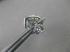 ESTATE 1.30CTW DIAMOND STAR HEART 14KT WHITE GOLD PUSHBACK EARRINGS 12MM #20989