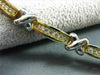 ESTATE 1.10CT DIAMOND 14KT WHITE & YELLOW GOLD "X" DESIGN LOVE BRACELET #15597