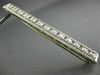 ANTIQUE LONG .50CT DIAMOND PLATINUM 3D OPEN RECTANGULAR FILIGREE PIN BROOCH