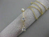 ESTATE .67CT DIAMOND 14K GOLD PAST PRESENT FUTURE 3 STONE PENDANT 16" VVS #13089