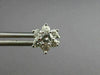 ESTATE .94CT DIAMOND 14KT WHITE GOLD CLASSIC STAR FLOWER CLUSTER EARRINGS #21017