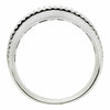 ESTATE WIDE 1.39CT DIAMOND 18KT WHITE GOLD 3D MULTI ROW CHANNEL ANNIVERSARY RING