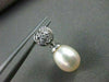 ESTATE .17CT DIAMOND & AAA SOUTH SEA PEARL 18KT WHITE PENDANT WITH CHAIN #1193
