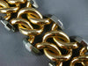 ANTIQUE LARGE & LONG 18K WHITE & ROSE GOLD 3D CLASSIC WOVEN LINK BRACELET #20618