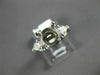 ESTATE .40CT DIAMOND 14KT WHITE GOLD 3D FILIGREE SEMI MOUNT ENGAGEMENT RING #937